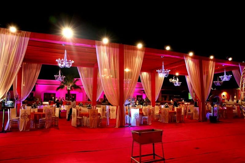 "Tent & lightning decoration by top wedding planner in Deoria, Saraswati Events"