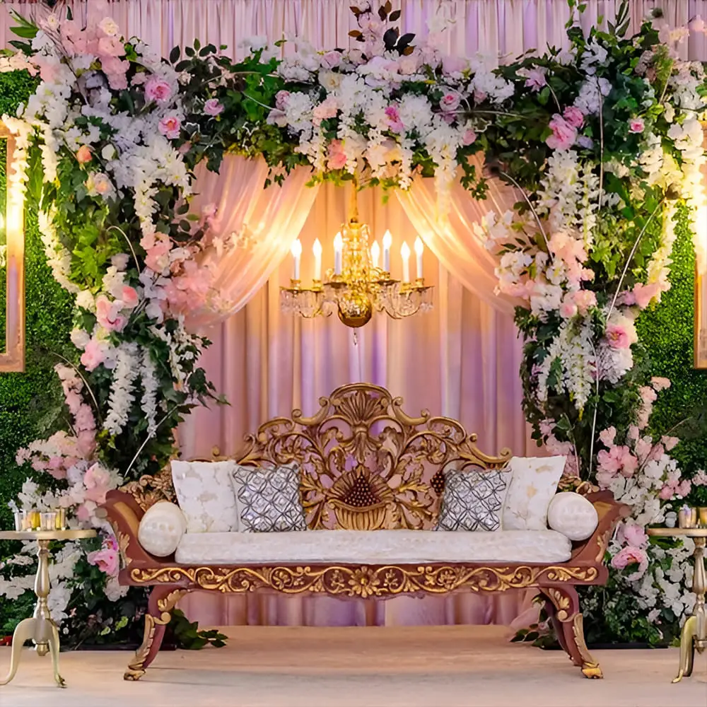 Flower decoration services in Deoria & Gorakhpur with elegant floral arrangements and stage décor